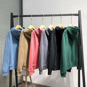 Le nouveau sweat à capuche en coton surdimensionné personnalisé, unisexe, essentiel, uni, sweat à capuche en relief 3D - Product Image 4