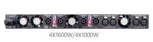 4 ערוץ X 1600W PA 1U מקצועי מגבר כוח AMP K416