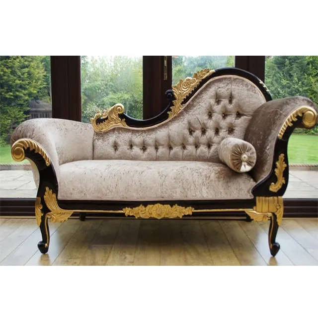 आधुनिक Livingroom विक्टोरियन कोच Lounges महाराजा लकड़ी दीवान सीट के लिए घर के लिए इतालवी हाथ नक्काशीदार कोच बेडरूम