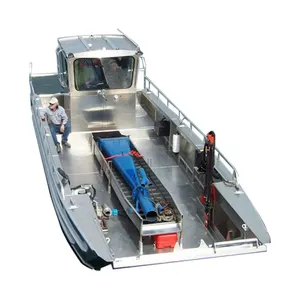 Barco de pesca de alumínio recreativo e transporte de carga 30ft, artesanato para venda