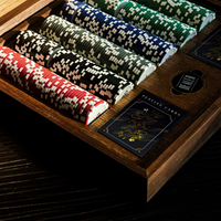 Jeu de jetons de Poker en bois et en argile, de luxe, personnalisé, produits de jeu, stockage vietnamien, pièces