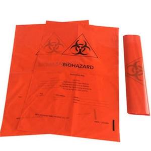 Bolsa de plástico de fábrica de buena calidad tamaño personalizado plástico desechable biohazard médico - Product Image 5