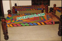 Accessoires de décoration de mariage Punjabi multicolores modernes avec couleur et taille personnalisées en métal et velours DST EXPORTS pour événements et concerts