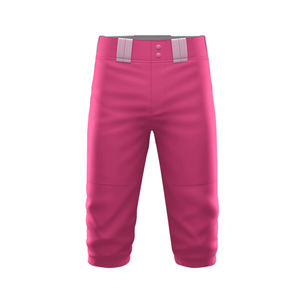 Pantalons de baseball sur mesure en gros de haute qualité avec revers côtelés et taille élastique, vêtements de baseball et de softball, nom d'équipe personnalisé, unisexe - Product Image 1