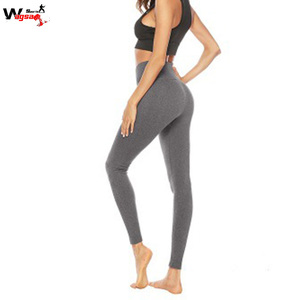 Leggings de yoga pour femmes, taille haute, vintage, tissés, respirants, grande taille, fabriqués en polyester - Product Image 2