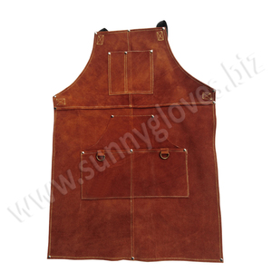 Leather Welding Protective Apron for men safety - Product Image 2