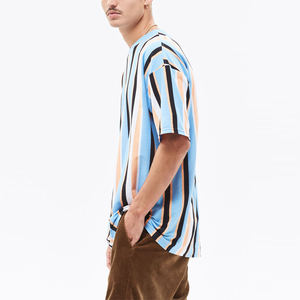 Personalizado de alta calidad 100% algodón Sun Faded Vintage lavado camiseta de los hombres de ajuste suelto logotipo personalizado impreso Stone Washed Camiseta para los hombres - Product Image 3