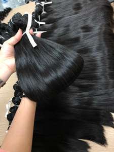 Extensions de cheveux naturels Remy Double tissage fait à la Machine, mèches lisses de couleur naturelle, vierge, haute qualité, vente en gros, livraison gratuite - Product Image 3