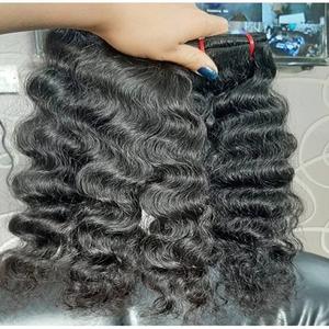 Extensiones de cabello Remy indio Virgen sin procesar de color natural 100% puntas de cabello dibujadas a granel dobles - Product Image 2