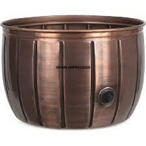 หม้อท่อโลหะแบบตอกสำหรับตกแต่งสวนดีไซน์ใหม่ล่าสุด - Product Image 1