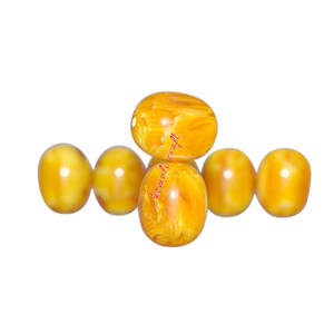 Perles rondes en résine acrylique faites à la main, vente en gros - Product Image 1