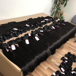 Vente en gros de paquets de cheveux Remy super doublement étirés de haute qualité Extension de cheveux humains noirs du Vietnam - Product Image 3