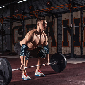 XL 7mm d'épaisseur néoprène genouillère respirant Spandex Nylon EVA Compression Fitness Powerlifting accroupi genouillères protecteur - Product Image 5