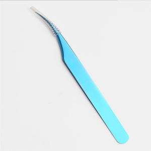 Pince à épiler incurvée en acier inoxydable pour extensions de cils, outil de préhension et de retrait pour une utilisation professionnelle en beauté - Product Image 2