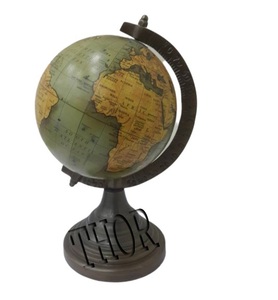 Globo terráqueo decorativo antiguo, globo de escritorio giratorio, globo geográfico de la Tierra, Base de Metal, globo de mesa auxiliar educativo - Product Image 6
