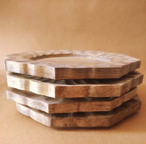 Venta CALIENTE DE MARZO DE 2025 Platos de postre para uso de utensilios de cocina Uso de artículos de hotel Uso de aperitivos Decoración para el hogar plato clásico de madera - Product Image 5