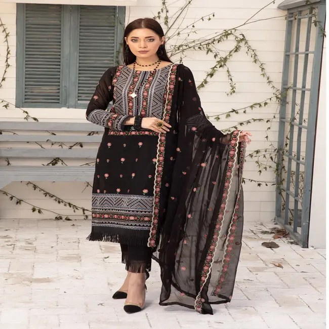 Pakaian Wanita Kameez Desain Shalwar/Setelan Pakistan untuk Wanita/Wanita Musim Panas