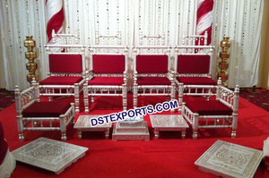 เก้าอี้งานแต่งงานดีไซน์ใบไม้แบบพิเศษ เก้าอี้งานแต่งงานดีไซน์พิเศษสำหรับพิธีฮินดู ชุดเก้าอี้งานแต่งงานลายใบไม้ ซิดนีย์ - Product Image 4