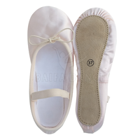 Nouvelles chaussures de ballet en satin pliables et confortables avec semelle fendue pour femmes