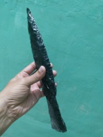 Beste Qualität Große Achat Pfeilspitze Schwarz Obsidian Messer Klinge Großhandel Pfeilspitze Kaufen Sie bei AAMEENA AGATE