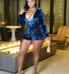 Ropa Deportiva de terciopelo de las mujeres, conjunto de dos piezas de Collar largo de manga larga cremallera Casual de terciopelo conjunto - Product Image 5