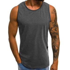 Logo personnalisé de haute qualité hommes Gym creux débardeur grande taille maillot de corps entraînement débardeurs pour l'été - Product Image 2