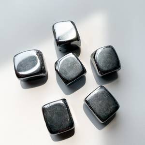 Cubos de hematita de nueva llegada Cubos de piedras preciosas de ágata Alfazal caídos Potente Cristal de piedra de la suerte para Chakra de conexión curativa - Product Image 2