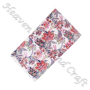 100% telas de algodón estampadas a mano con diseño étnico indio puro para vestidos, camisas, bolsos, ropa estampada a mano, telas para correr - Product Image 2