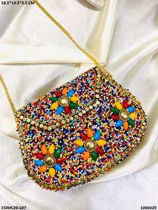 Bolso de mano de mosaico de Metal para mujer exclusivo de diseñador de moda bolso de fiesta de noche hecho a mano - Product Image 3