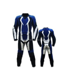 Nuevo 2018 de cuero azul Suite/este traje es de 100% profesional para motociclistas - Product Image 4
