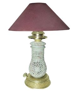 Linterna de Base de latón perforada de piedra personalizada, mesa decorativa para el hogar y lámpara colgante de alta calidad, superventas - Product Image 4