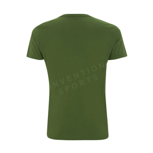 T-shirts promotionnels pour hommes Logo personnalisé coupe régulière coton vierge respirant décontracté à manches courtes T-shirts de couleur unie en vente - Product Image 2