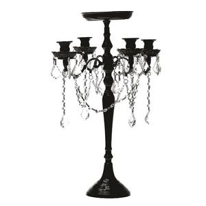 Chandelier en métal décoratif Bougeoir fait main de qualité supérieure Bougeoir de mariage décoratif en gros - Product Image 2