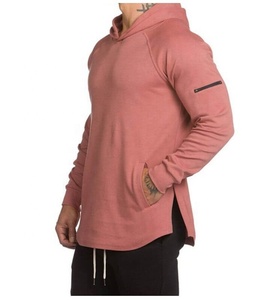 Sudadera con Capucha Lisa para Hombre, 100% Algodón, con Dobladillo Curvo, Estampado Invernal - Product Image 6