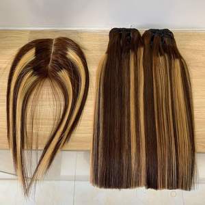 Extensiones de cabello humano vietnamita 100% sin procesar Color de Alta Luz Hueso recto Sin enredos Sin desprendimiento Precio al por mayor - Product Image 3