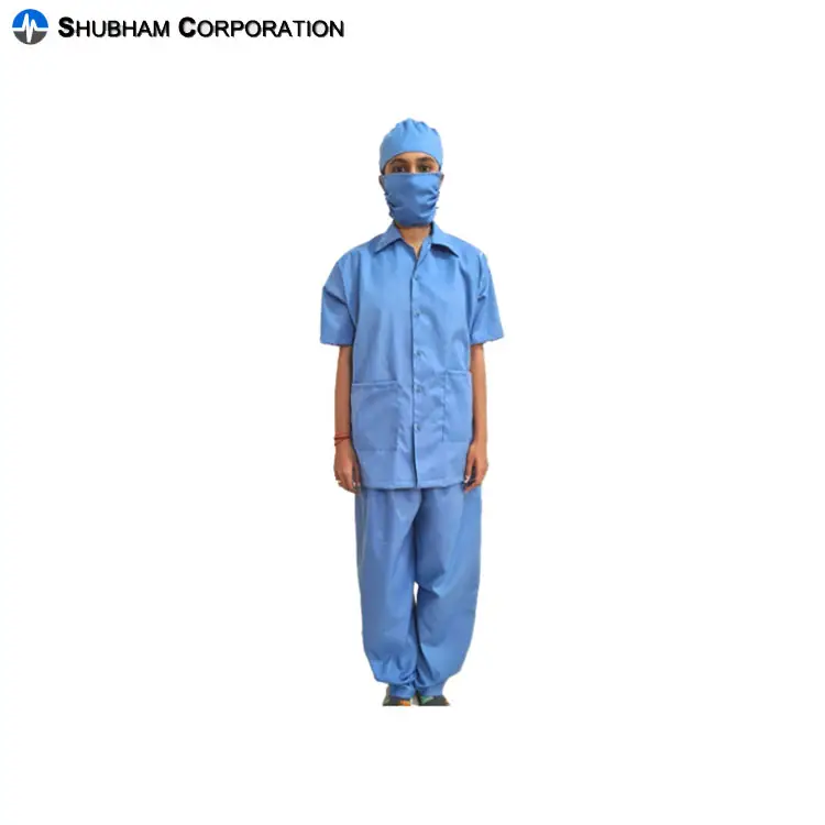 100% Tessuto di cotone Ospedale Personale Infermiera Uniformi da Fiducia Indiano Esportatore