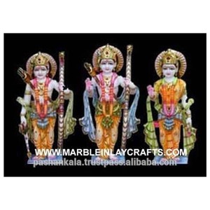 Pur Marbre Indien Seigneur Ram Darbar Statue - Product Image 1