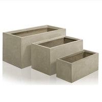 [Ma fille]-En Gros Planteurs de Béton Pot De Fleur De Ciment Grc Jardinière-Pots de Fleurs-Poterie Fournitures-Vase En Plein Air-Rectangle