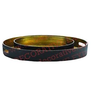 Bandeja de servicio de aluminio con diseño de metal chapado en oro para bodas Tiendas de dulces Tienda de regalos y eventos - Product Image 1