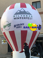 Ballon publicitaire gonflable de haute qualité pour toit, 6 mètres, diamètre 4 mètres, garantie de 2 ans, couleur optionnelle, impression numérique