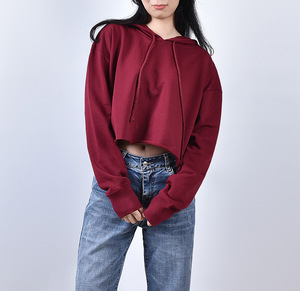 Sudaderas con capucha para mujer, top corto de alta calidad con diseño personalizado, novedad - Product Image 2