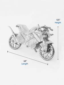 De lujo moderno Accesorios Moto acento escultura accesorios para el hogar con acabado plata para la decoración de la casa - Product Image 2