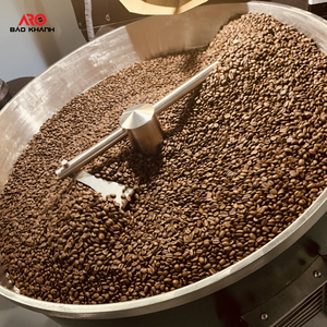 Granos de café tostado Arábica de Vietnam, tostado oscuro, rico aroma de fruta lista, 0,25 kg, 100% crepúsculo Arábica - Product Image 6