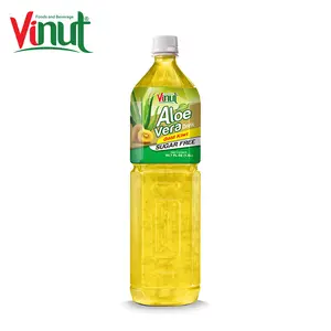 50.7 fl oz VINUT Bottle Free Sugar Aloe Vera Drink with Gold Kiwi aloe vera bird nest fruit juice Factories