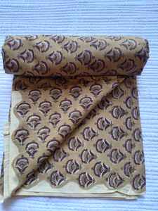 Tissu en coton écologique imprimé en bloc au mètre, couture, artisanat, literie, ameublement, vêtements, sacs, redessin, tissu brut - Product Image 2