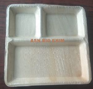 Haute qualité 100% biodégradable Areca feuille de palmier écologique jetable furtif assiettes bols Unique plante motif Camping - Product Image 3