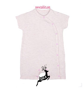 Wholesale Organic Cotton Bamboo Fiber <b>Baby</b> Onesie Jumpsuit GOTS Certified Pantone Dyed Customized Color Plain Blank Bodysuit - Product Image 1