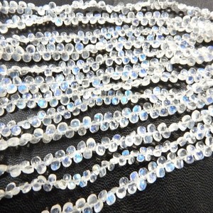 Piedra lunar arcoíris azul Premium de 10 pulgadas con forma de corazón facetado, piedra preciosa suelta Natural de alta calidad para cuentas de joyería DIY - Product Image 6