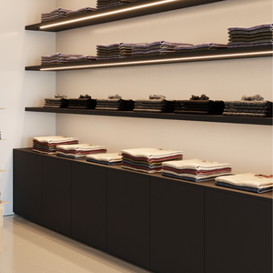Negozio di abbigliamento mobili OEM ODM 100x75x40 tavolo da esposizione in legno ad incastro per negozio commerciale - Product Image 4