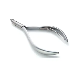 Nghia Cuticle Nippers D-01 Stainless Steel Satin Finish 5mm, 3mm Tip Full Jaw Nail Nippers